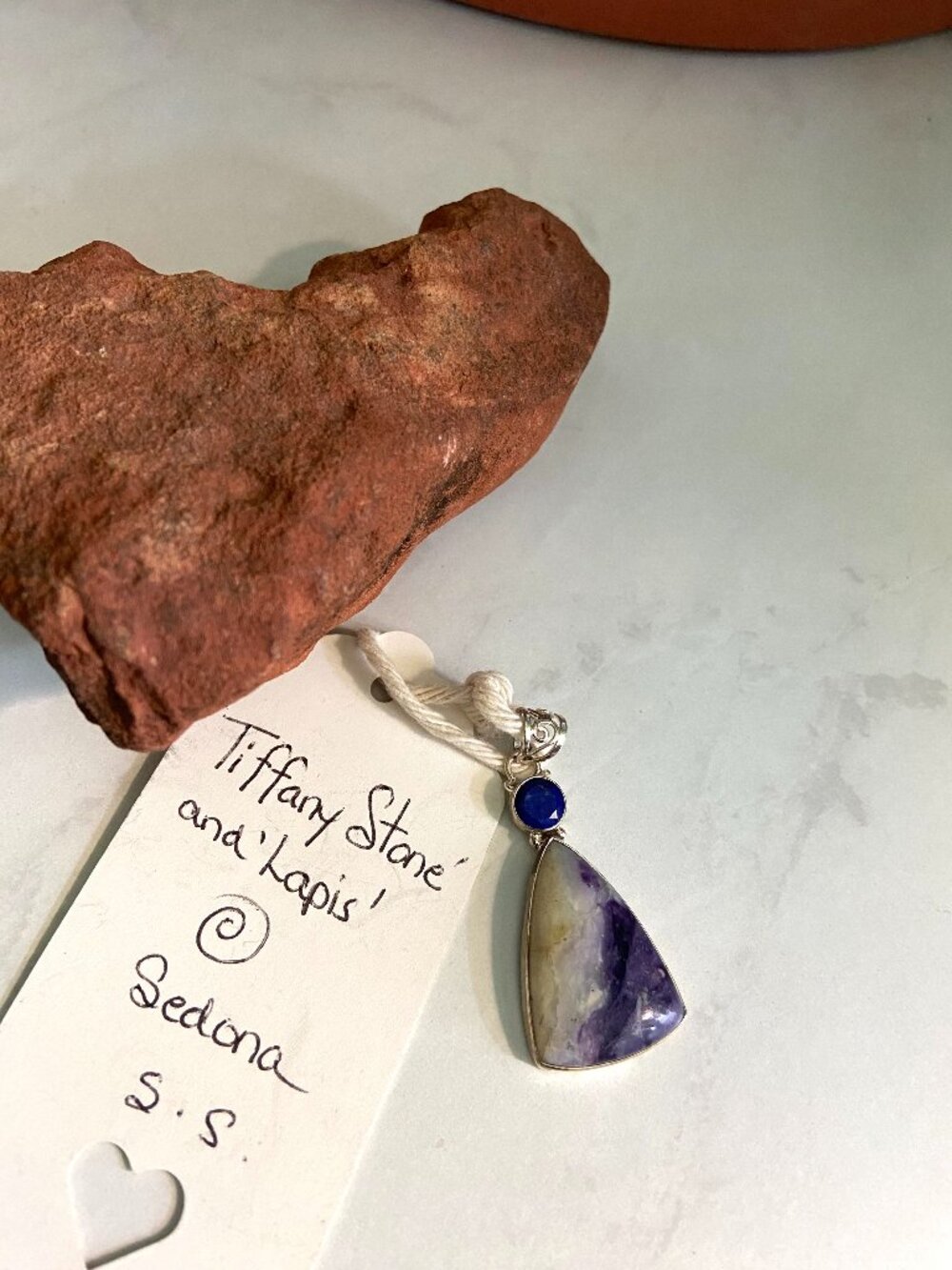Tiffany Stone & Lapiz Pendant